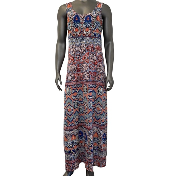 Nine West Dresses & Skirts - Nine West Sundress Women’s 10 Multicolor Paisley Boho Sleeveless Maxi Long Soft